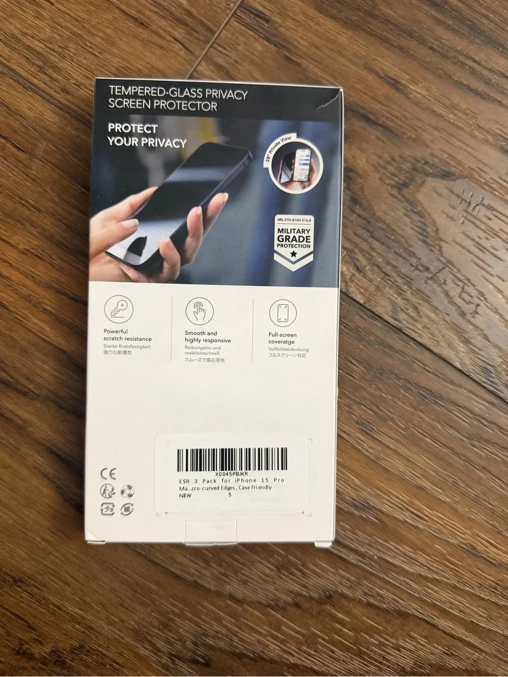 Privacy Screen Protector for Cell Phones - Black- 2 screens